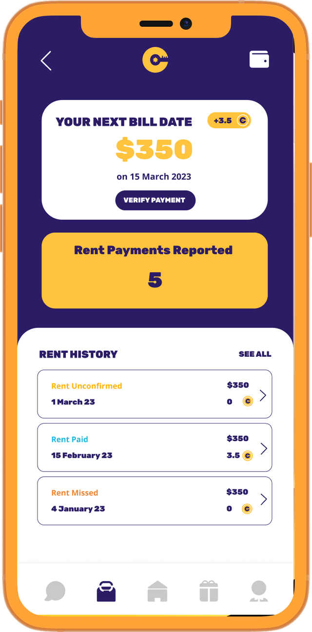 Earn points